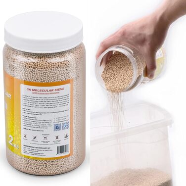 Wisesorb 0.9 kg 3A Molecular Sieve Desiccant Beads Air Dehumidifier Moisture Absorber