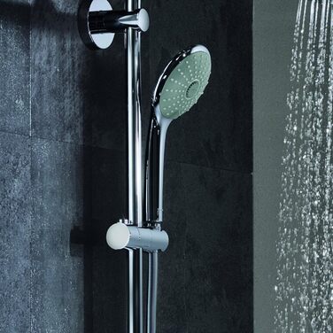 GROHE Euphoria 110 Massage Handshower (3 Spray Patterns, Anti-Limescale System, with Spray Dimmer), Chrome, 27221000 (champagne)