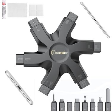 Набір для чищення iPhone, AirPods та USB-C: Handy Reinigungsset Shadow Black