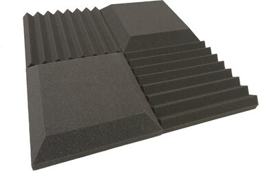 Акустичні шумопоглинаючі панелі Studio-Dämmplatten від Advanced Acoustics, пінополіуретан, 30.5 см, NRC 0.80 (1.48 кв.м), 16 шт.