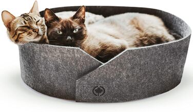 Кігтеточка для котів CanadianCat Owen XL, 50 см, сіра, з фетровою поверхнею