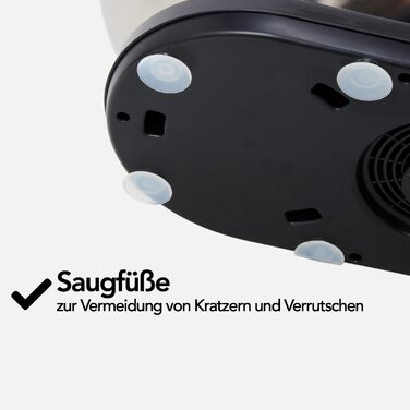 Кухонний комбайн Brixy: 1000W, 5л чаша з нержавіючої сталі, чорний, з аксесуарами