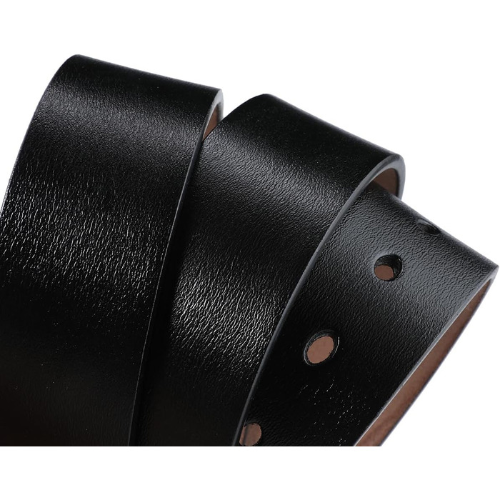 Чоловічий шкіряний ремінь VRLEGEND 110-175 см: повноера шкіра, ширина 38 мм, чорний, для джинсів, бізнес, ретро стилі