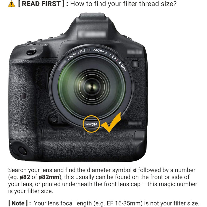 Графільтр PROfezzion Variable ND Filter: нейтральний фільтр змінної щільності 82mm для Sigma, Nikon, Fujifilm