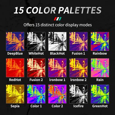 Тепловізор інфрачервоний FY10-black -20℃~550℃, 96x96, 2.4