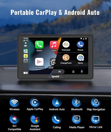 Безпровідний CarPlay і Android Auto Spedal CL786, 7