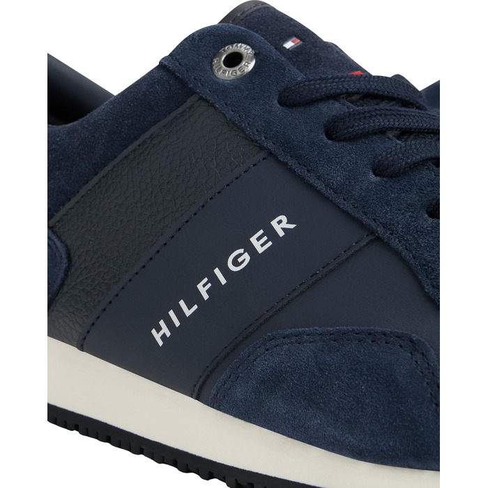 Кросівки Tommy Hilfiger чоловічі Runner Iconic з шкіри та замші, синій, 43 EU