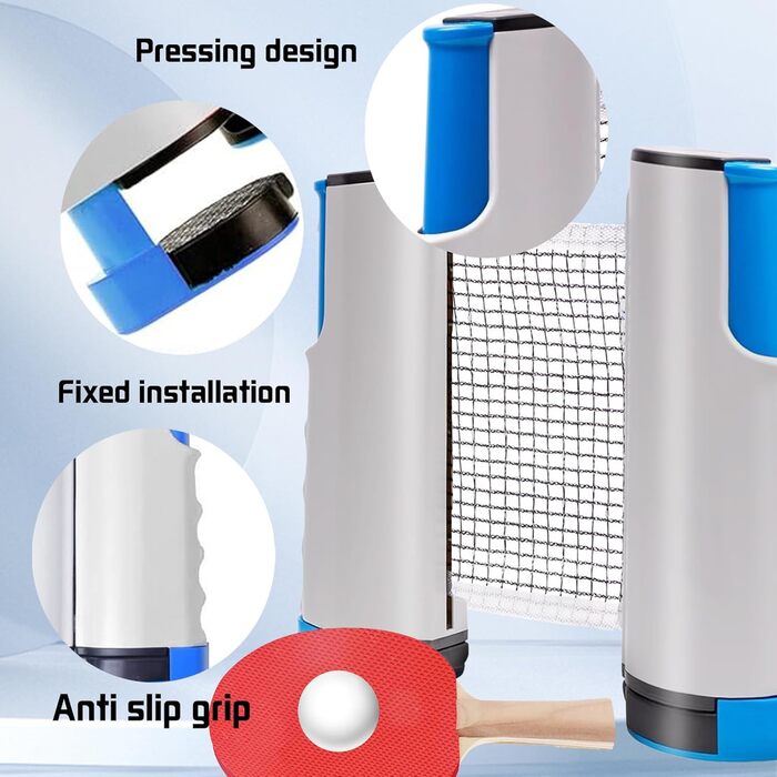 Знімний стіл тенісний набір: сітка, регульована, портативна, для столу, офісу, їдальні