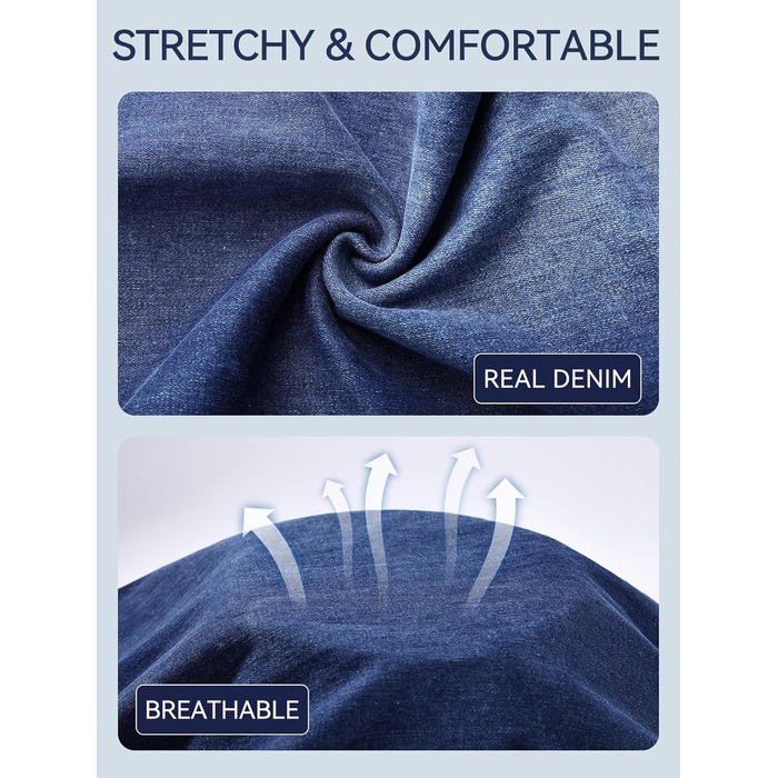 Жіночі джинси Bootcut VX VONXURY з високою посадкою, темно-сині, еластичні, розкльошені, 4 кишені, на кожен день та в офіс, розмір 31