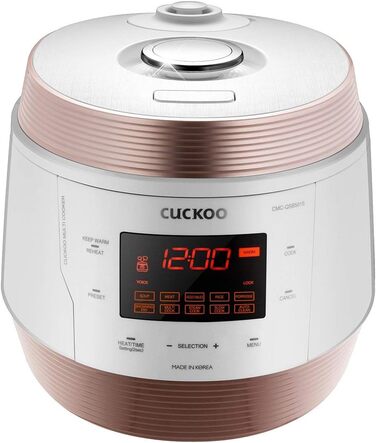 Мультиварка CUCKOO CMC-QSB501S iCook Q5 Premium з антипригарним покриттям, 4.75 л, 8-в-1, з голосовим керуванням та 3D нагріванням