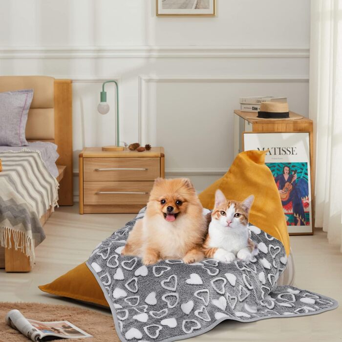 М'який флісовий килимок для собак та котів Nobleza, 120x100 см