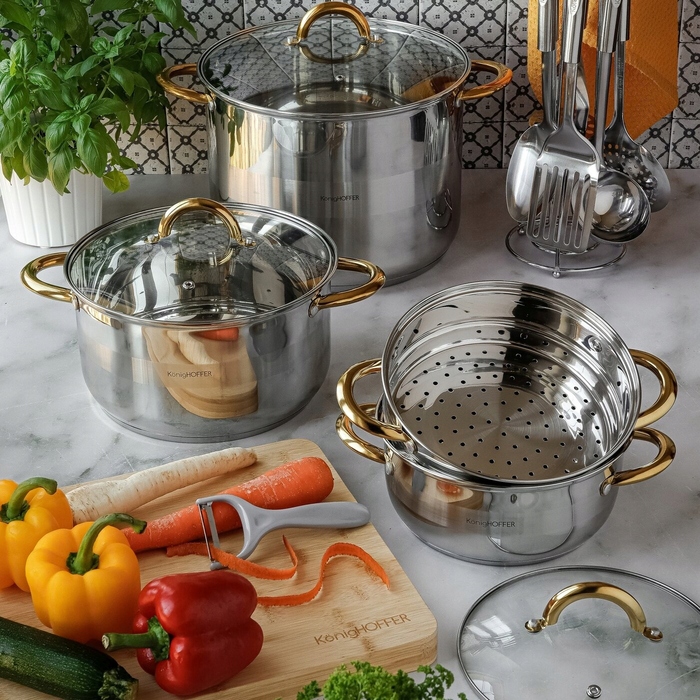 Традиційна каструля Konighoffer Faro Gold, 9,2 л