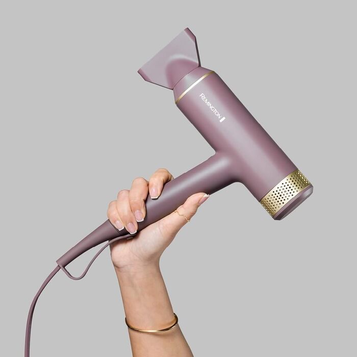 Фен для волосся Remington AIRvive EC8930 з безщітковим цифровим двигуном, іонізацією та анти-фриз технологією, 12 режимів, дифузор та насадка для стайлінгу