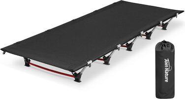 Кемпінгове ліжко Join Nature Ultraleicht: легке, складане, для дорослих, чорне