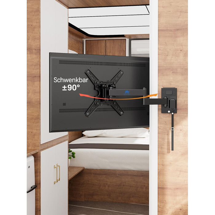 Кріплення для телевізора у RV/Автобусі Mounting Dream MD2212: для телевізорів 13-43 дюймів, до 10 кг, з замком