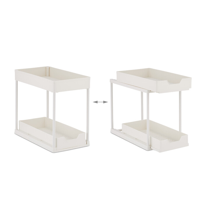 Relaxdays Under Sink Shelf with 2 Tiers