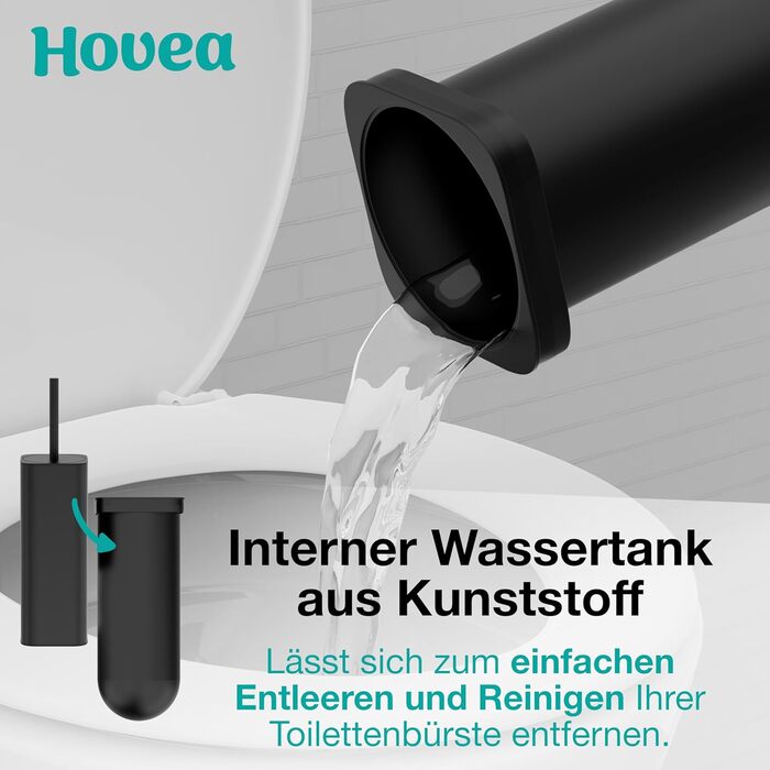 Настінна щітка для унітазу Klobürste Wandmontage чорного кольору: силіконова щітка з металом, без свердління, кріплення на стіну за допомогою наклейки або шурупа, тримач для щітки WC3680