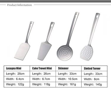 Набір кухонних аксесуарів 12 шт. з нержавіючої сталі, сріблястий. Набір посуду, кухонні інструменти для дому та приготування їжі.