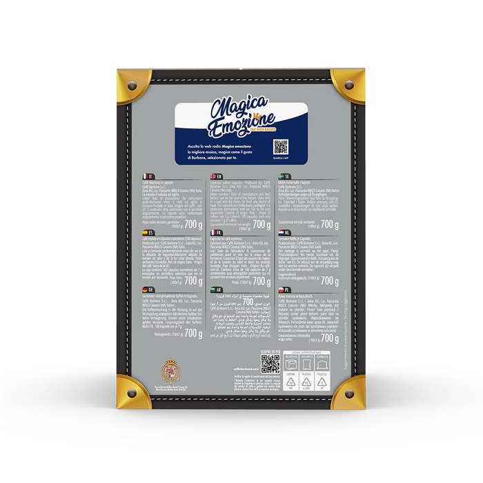 Кава в капсулах Caffè Borbone Espresso Point Blue Blend (Синя суміш), 100 шт, сумісні з Lavazza Espresso Point