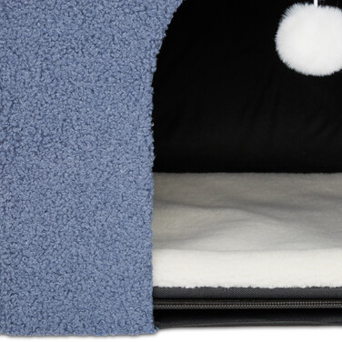 Relaxdays Cat Cave in Blue