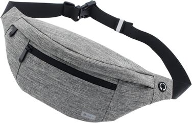 Чоловіча/Жіноча поясна сумка-рюкзак для спорту та відпочинку (водонепроникна, сіра)