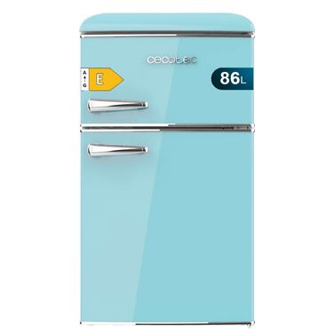 Холодильник Cecotec Bolero CoolMarket 2D Origin 86 Blue 86л, ретро, клас E, синій