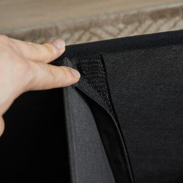 Складана лавка з місцем для зберігання LEADZM, біла, 110×38×38 см, пуф із ПВХ шкіри для спальні, вітальні, офісу