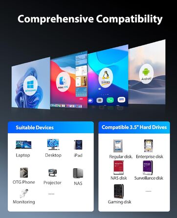 Зовнішній HDD-корпус ORICO 9858U3 для 5 жорстких дисків 3.5