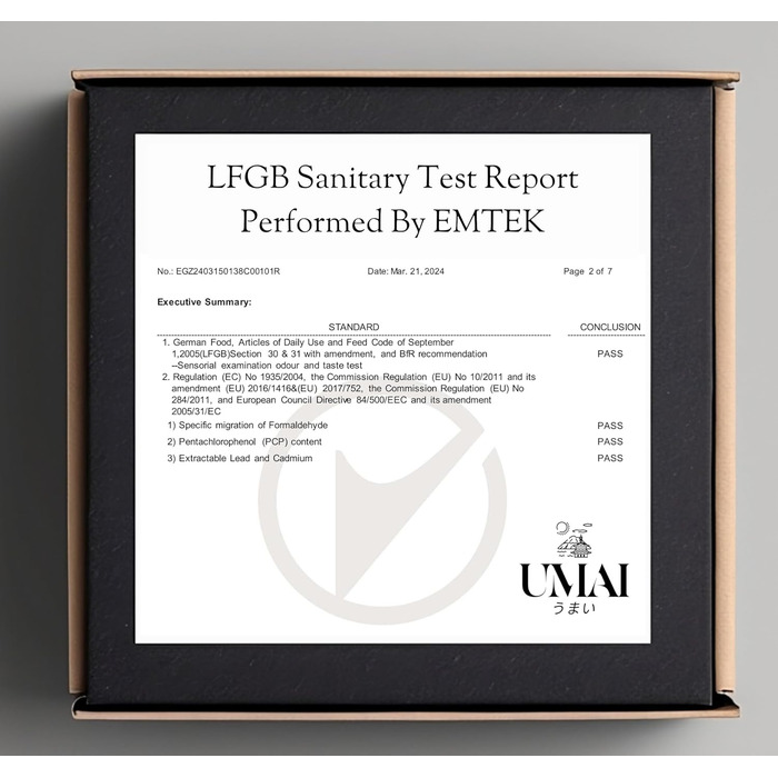 Набір для приготування суші UMAI: 2 килимки, палетка, 2 комплекти паличок, 2 соєві чаші, 2 підставки для паличок, QR-код з рецептами