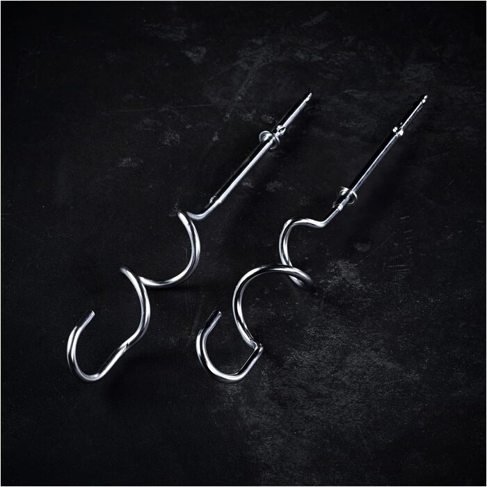 Міксер AEG HM3310: 350 Вт, 5 швидкостей, нержавіюча сталь, для приготування тіста та збивання, чорний/срібний