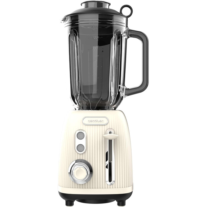 Cecotec Retro Power Stand Mixer - 1200W, 1.5L, Black Titanium & Green/Beige Vintage Design