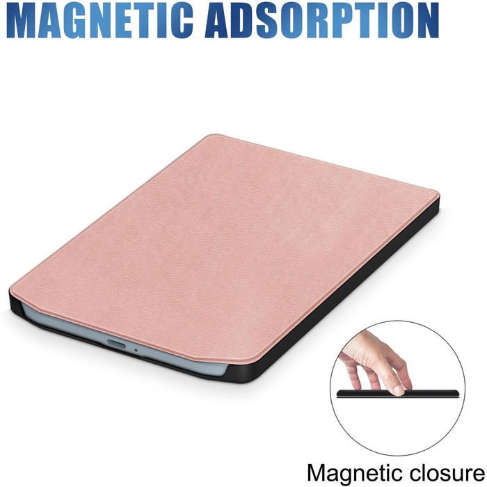 Чохол для Pocketbook Verse PB629 / Verse Pro PB634 - Flip Cover з авто-перемиканням, Рожеве золото