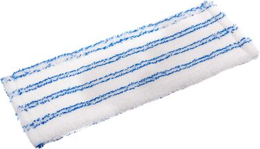 Sonty 5-Piece Replacement Mop Pad, Microfiber, Professional Mop 40cm White with Blue Stripes (5)