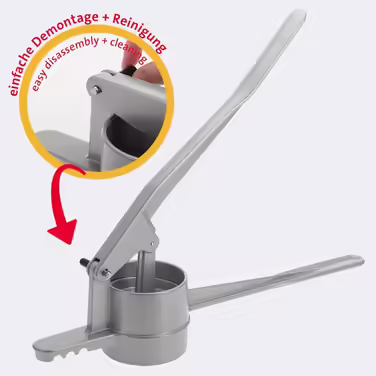 Westmark Spätzle/Potato Press, With Round Perforation, Die-Cast Aluminum, Length: 41 cm, Spätzle Press, Silver, 61102260