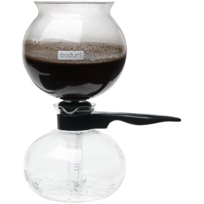Кавоварка Bodum Pebo 1208-01, 1 л, чорна, сифоновий тип