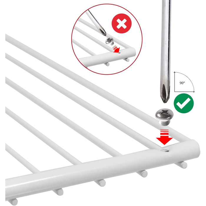 Universal Refrigerator Freezer Shelf Rack (white, 3 pack)