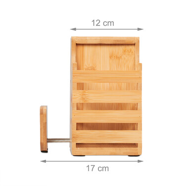 Relaxdays Cutlery Holder with Cutting Board Holder
