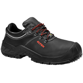 Робочі черевики ELTEN Renzo Low ESD S3, шкіряні, з металевим носком, легкі, міцні, 41 EU, чорні (для жінок та чоловіків)