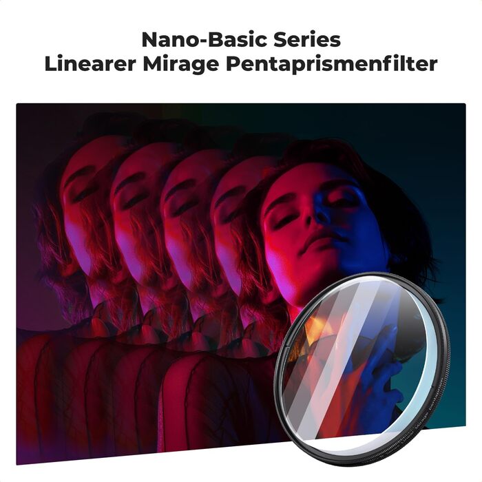 Фільтр K&F Concept 67mm Mirage Pentaprism з оптичного скла для камери - Nano-B серія