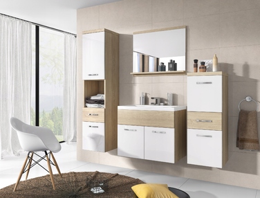 Комплект меблів для ванної кімнати ETNA ALBA, 5 предметів