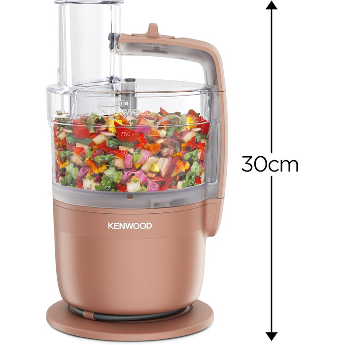 Кухонний комбайн Kenwood MultiPro Go FDP22.130GY, 900 Вт, блакитний, 1.3 л, для нарізки, натирання, пюрування та замішування тіста