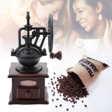 Coffee Grinder, Portable Manual Coffee Grinder, Manual Coffee Bean Grinder, Hand Grinder Pepper Spice Home Grinding Machine, Retro Manual Coffee Grinder Pepper Mill