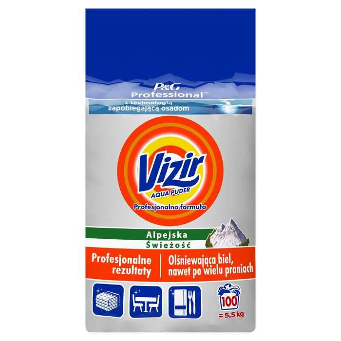 Пральний порошок Vizir Professional для білого 5,5 кг (100 прань)