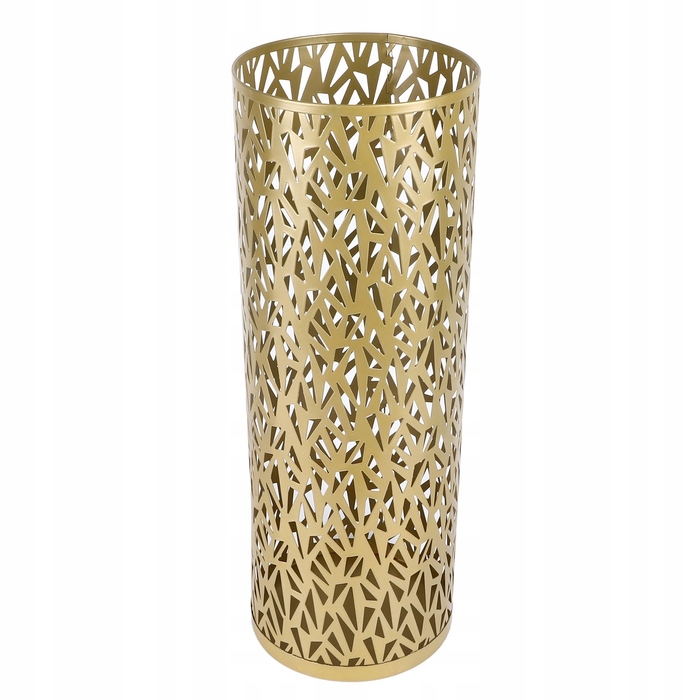 Металевий підставка-парасольниця, кругла/трикутна, золотиста, великий розмір