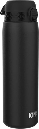 Ion8 Vacuum Insulated Stainless Steel Water Bottle, 1 Liter, 920 ml, Leak-Proof, One-Handed Opening, Secure Locking, Dishwasher Safe, Carrying Handle, Durable, Ideal for Sports and Yoga