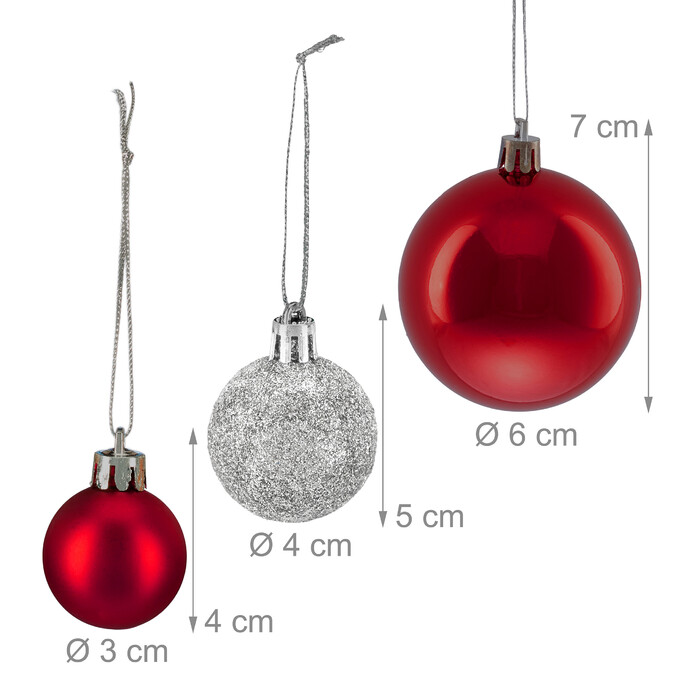Relaxdays Christmas Ornament Set