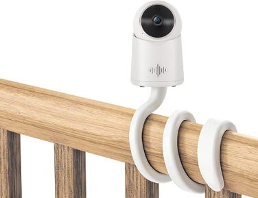 Дзеркало-тримач для дитячого монітора Lonnky 7.1' - сумісний з Vtech, Eufy, ANMEATE та іншими моделями, гнучкий кріплення для ліжечка та стіни, без інструментів