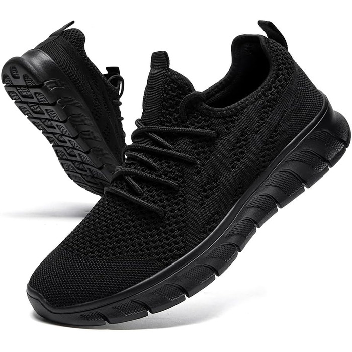 Жіночі кросівки для ходьби, бігу та трекінгу EGMPDA. Легкі, дихаючі, чорні (37 EU)