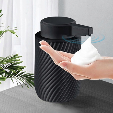 Автоматичний дозатор для мила з сенсором — чорний, 300 мл