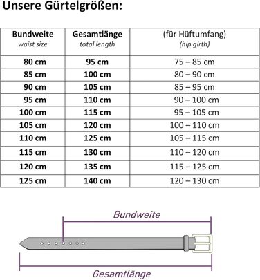 Чоловічий шкіряний ремінь, Made in Germany, 4 см, чорна пряжка, 125 см (140 см загальна довжина)